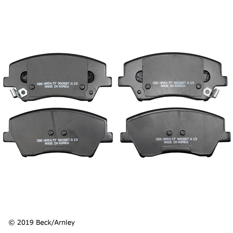 Brake Pad Set Set Of 2 Semi-metallic Oe Series - Beck Arnley 2017-2020 Elantra 4 Cyl 1.4L