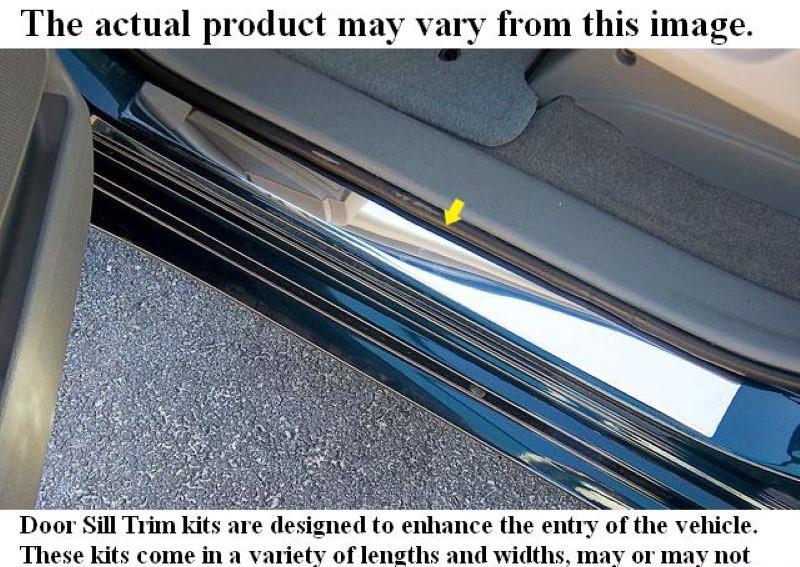 Door Sill Trim 2 Piece Stainless - Quality Auto Accessories 2010 Hyundai Genesis Sedan
