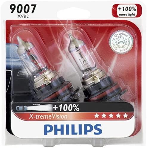 Headlight Bulb 12v 65/55w Set Of 2 X-tremevision Series 9007 - Philips 1996-1998 Elantra