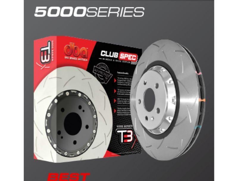 Rotor Front 2 Pc Slotted Uni-directional 5000 Series - DBA Rotors 2011-14 Hyundai Genesis Coupe  and more