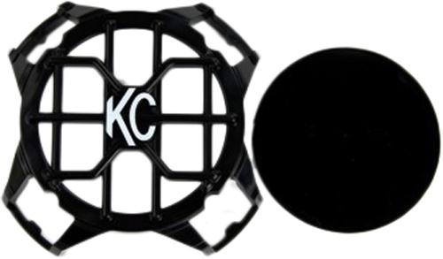 Light Guard 4in Single Black Abs Plastic - KC Hilites Universal