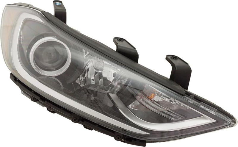 Headlight Right Single Clear W/ Bulb(s) - Replacement 2017 Elantra