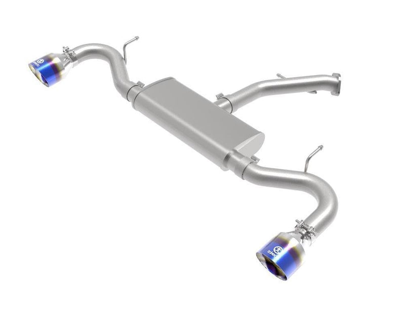 Axle Back Exhaust System 2-1/2" Stainless Tips Blue - Takeda USA 2017-20 Hyundai I30 4Cyl 1.6L and more