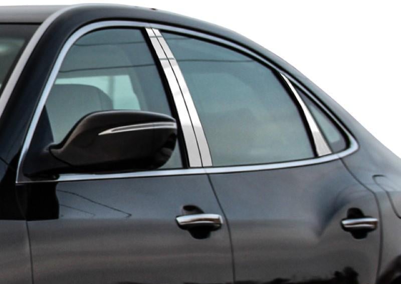 Pillar Post Trim 6 Piece Stainless - Quality Auto Accessories 2011-16 Hyundai Equus