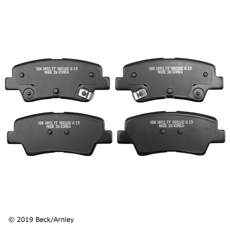 Brake Pad Set Set Of 2 Semi-metallic Oe Series - Beck Arnley 2017-2020 Elantra 4 Cyl 1.6L