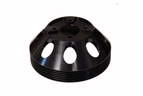 Torque Solution Lightweight Water Pump Pulley (Black) - Torque Solutions 2010 Genesis Coupe