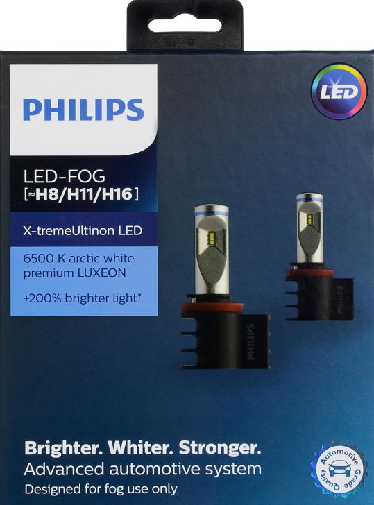 Fog Light Bulb 9w Set Of 2 White H8/h11/h16 - Philips Universal