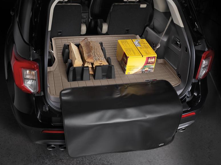 Cargo Mat Single Cocoa Rubber Cargo Liner Series - Weathertech 2021 Palisade 6 Cyl 3.8L