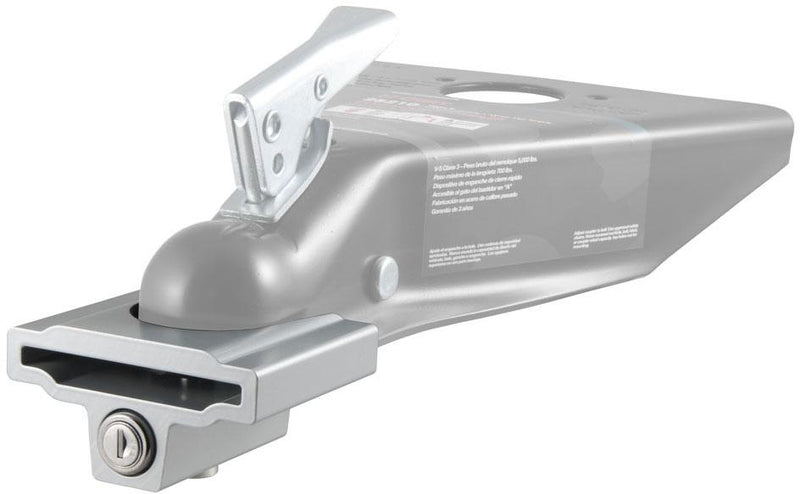 Hitch Lock Single Powdercoated Gray Aluminum - Curt Universal