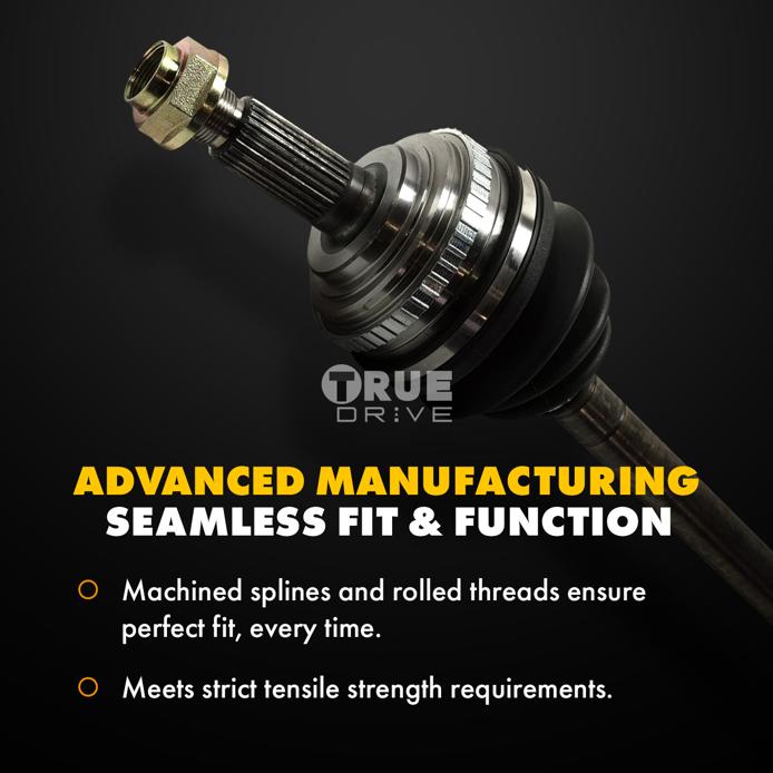 Axle Assembly Right Single - TrueDrive 1995 Accent 4 Cyl 1.5L