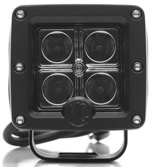 Offroad Light 16w 1600lm 3in Single Powdercoated Black Aluminum C-series - KC Hilites Universal