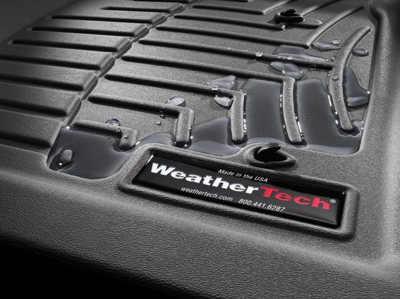 Floor Mats 2nd 1 Piece Black Thermoplastic Digitalfit Series - Weathertech 2020 Sonata