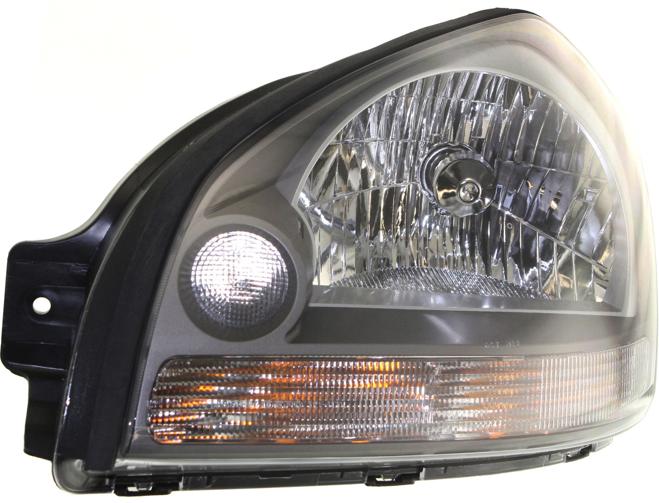 Headlight Set Of 2 Clear W/ Bulb(s) - Replacement 2005-2009 Tucson
