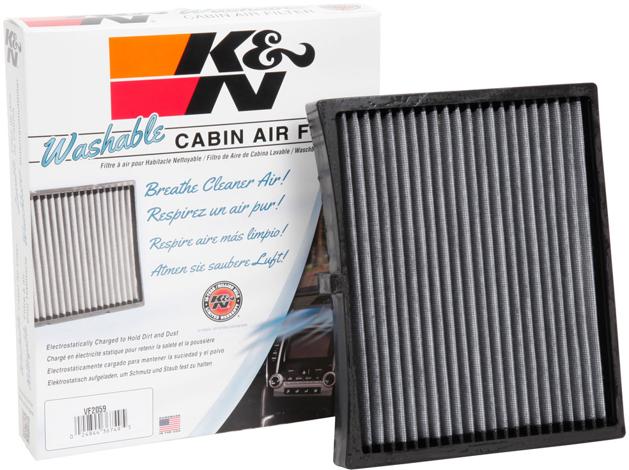 Cabin Air Filter Single - K&N 2017-2018 Elantra 4 Cyl 1.4L