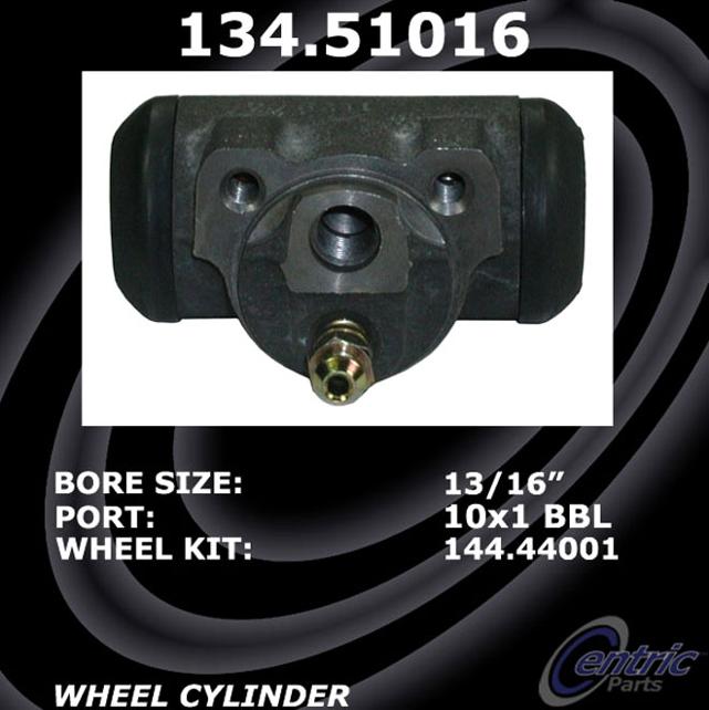 Wheel Cylinder Single Premium Series - Centric Parts 1992-1993 Sonata 4 Cyl 2.0L
