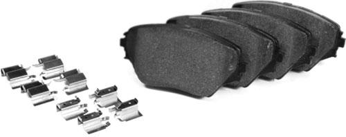 Brake Pad Set Set Of 2 Semi-metallic Posi-quiet Extended Wear Series - Centric Parts 1992 Elantra 4 Cyl 1.6L