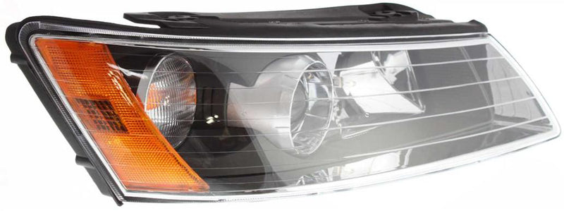 Headlight Right Single Clear Capa Certified W/ Bulb(s) - Replacement 2006-2008 Sonata