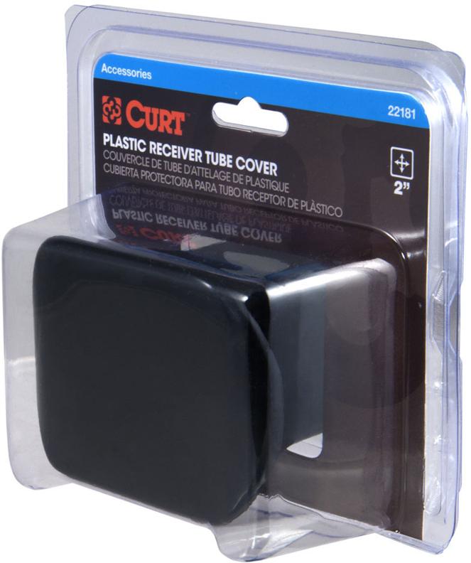 Hitch Cover Single Black Plastic - Curt Universal