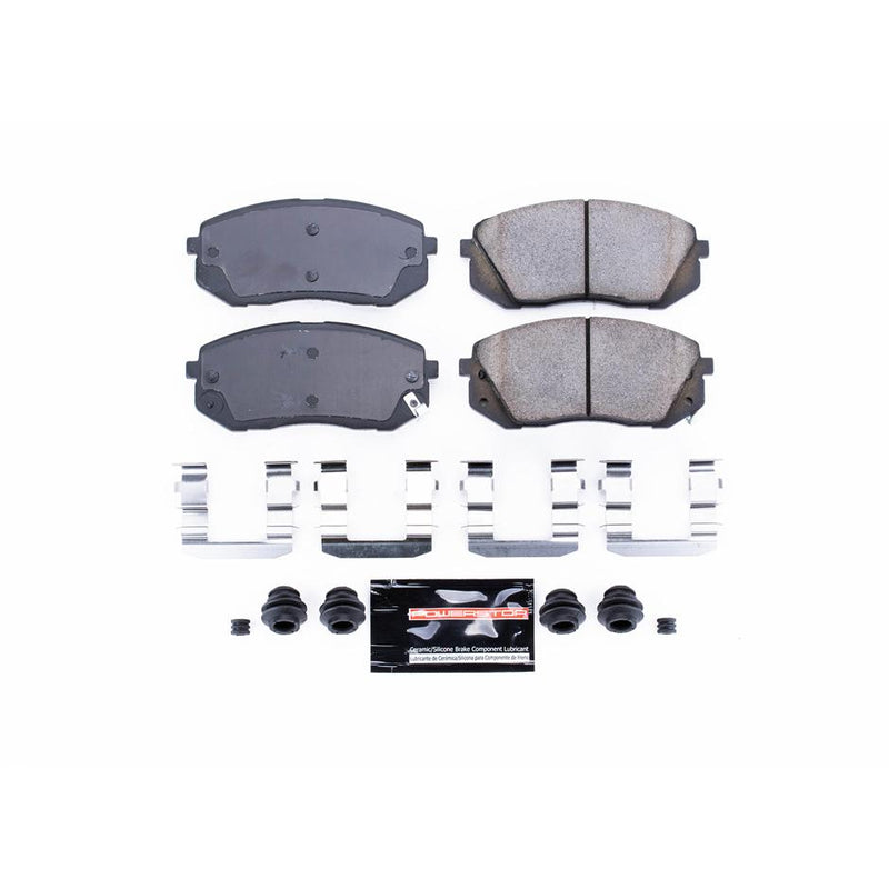 Brake Pad Set Set Of 2 Carbon Fiber Ceramic Z23 Evolution Sport - Powerstop 2015 Sonata 4 Cyl 1.6L