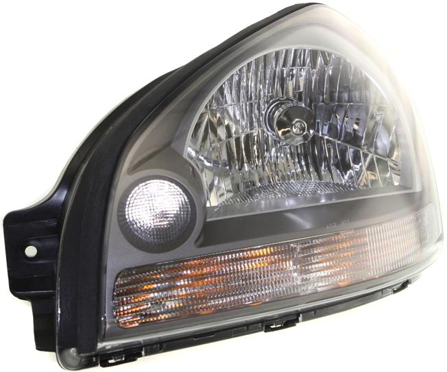 Headlight Left Single Clear Capa Certified W/ Bulb(s) - ReplaceXL 2005-2009 Tucson