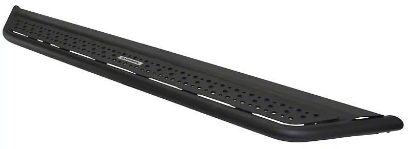 Nerf Bars Set Of 2 Textured Black Steel D1 Dominator Series - Go Rhino Universal