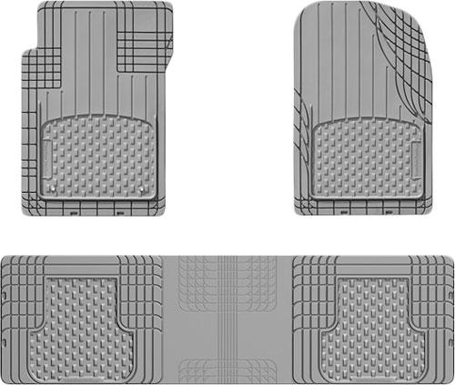 Floor Mats 1st 3 Pieces Gray Rubber All-vehicle Trim-to-fit Series - Weathertech Universal