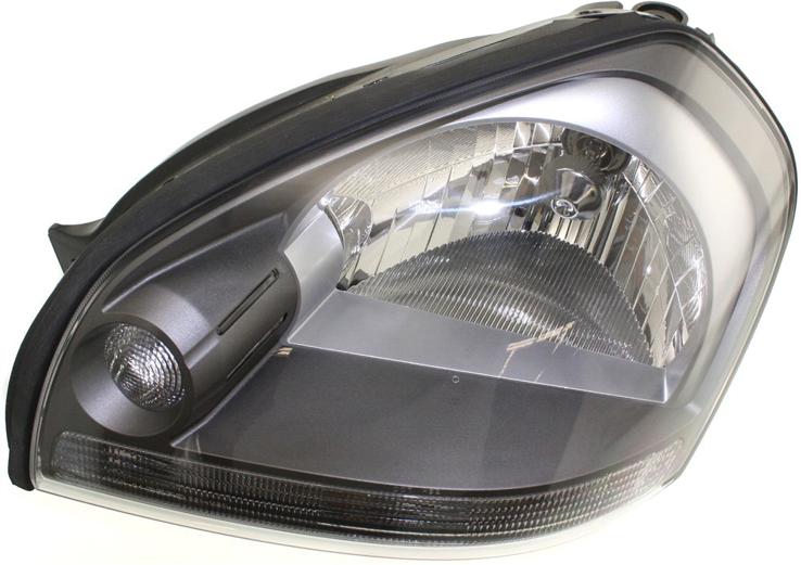 Headlight Left Single Clear Capa Certified W/ Bulb(s) - ReplaceXL 2005-2009 Tucson