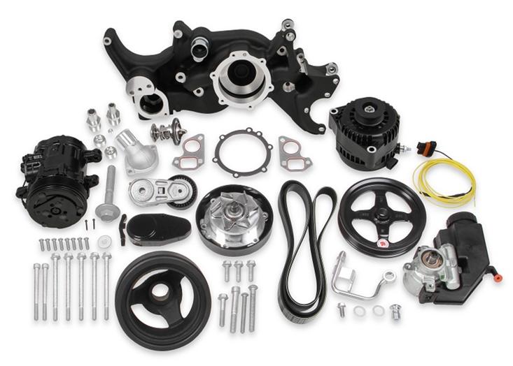 Accessory System Kit Premium Mid Mount Series - Holley Universal