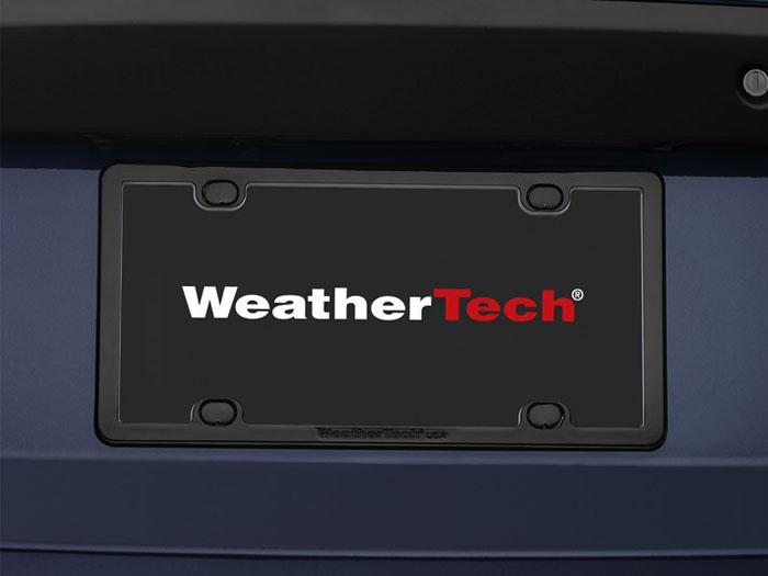 License Plate Frame Single Black Abs Plastic Platee Series - Weathertech Universal
