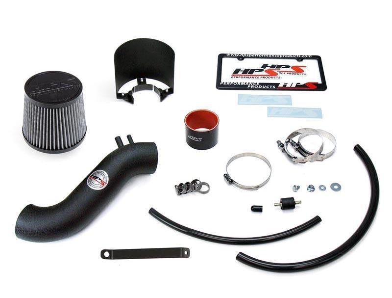 Short Ram Air Intake Air Intake Kit Incl. Heat Shield Black - HPS Performance Products 2015-18 Hyundai Sonata