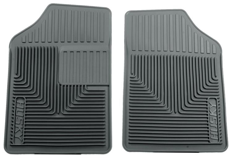 Floor Mats 1st 2 Pieces Gray Rubberized&thermoplastic Heavy Duty Series - Husky Liners 1989 Sonata