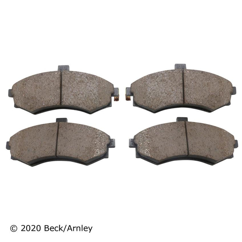 Brake Pad Set Set Of 2 Semi-metallic Oe Series - Beck Arnley 2002-2004 Elantra