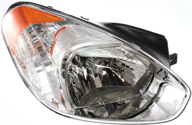 Headlight Set Of 2 Clear W/ Bulb(s) - Replacement 2006 Accent
