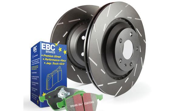 Disc Brake Pad & Rotor Kit Front DP21809+USR7383 S2KF - EBC Brakes 2010-15 Hyundai Tucson 4Cyl 2.0L