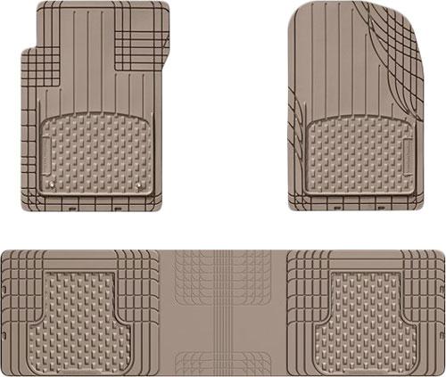 Floor Mats 1st 3 Pieces Tan Rubber All-vehicle Trim-to-fit Series - Weathertech Universal