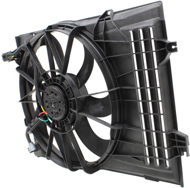 Cooling Fan Assembly Single - Replacement 2005 Tucson 6 Cyl 2.7L