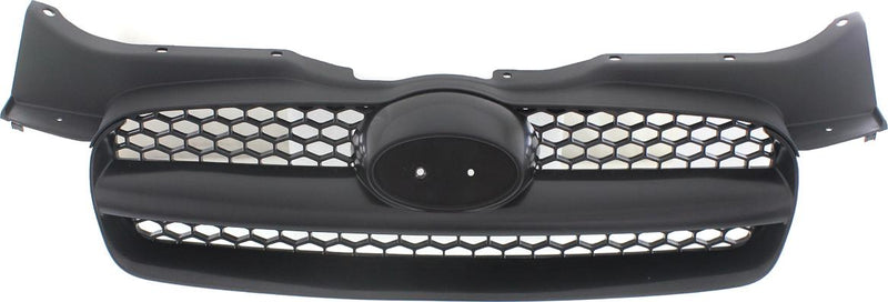 Grille Assembly Single Black Chrome Plastic Hatchback - Replacement 2007-2011 Accent