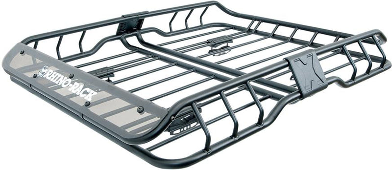 Cargo Basket Set Of 2 Powdercoated Black Steel X-tray Series - Rhino-Rack Universal