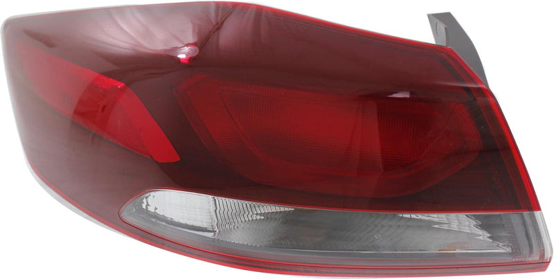 Tail Light Left Single Clear Red Sedan W/ Bulb(s) - Replacement 2017 Elantra