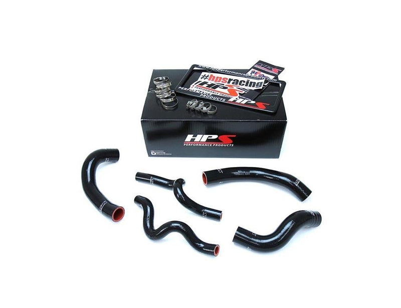 Radiator Hose Kit Coolant Black Silicone Reinforced 57-1630-BLK - HPS Performance Products 2013-17 Hyundai Veloster 4Cyl 1.6L