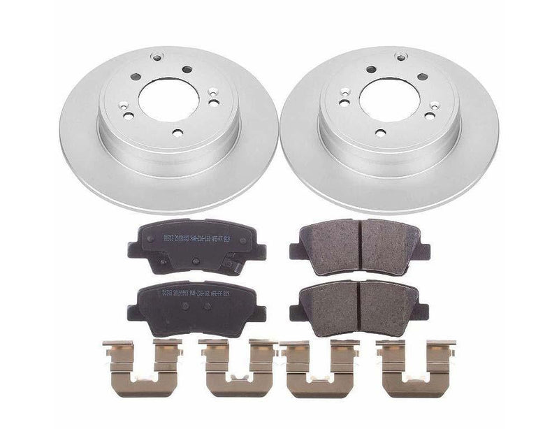 Brake Kit Rear Geomet Coated Z17 Evolution - Power Stop 2009-11 Hyundai Azera