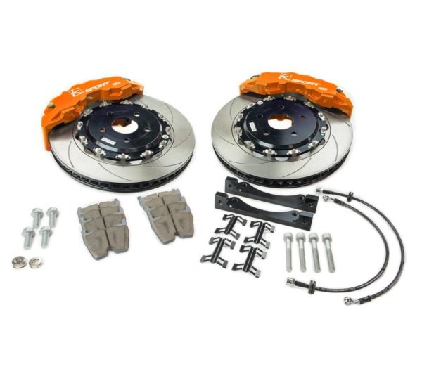 Big Brake Kit Front 380mm 8 Piston Slotted Supercomp - Ksport 2010-15 Hyundai Genesis Coupe