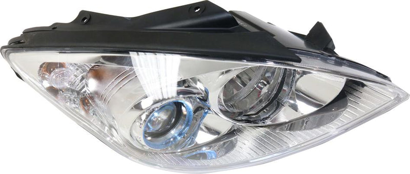 Headlight Right Single Clear W/ Bulb(s) - Replacement 2010-2012 Elantra