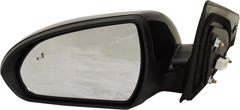 Mirror Left Single Heated W/ Blind Spot Detection In Glass - ReplaceXL 2017-2020 Elantra
