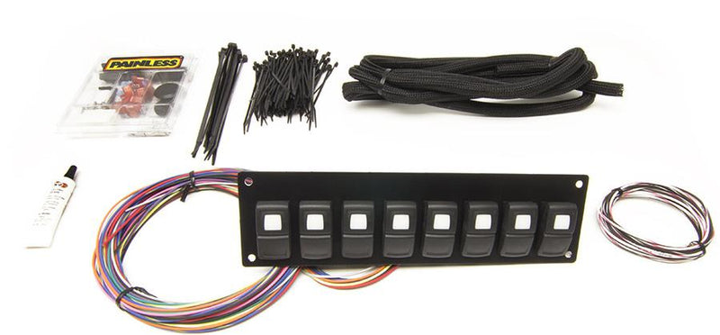 Accessory Switch Panel Kit Track Rocker 8 Switch Series - Painless Universal