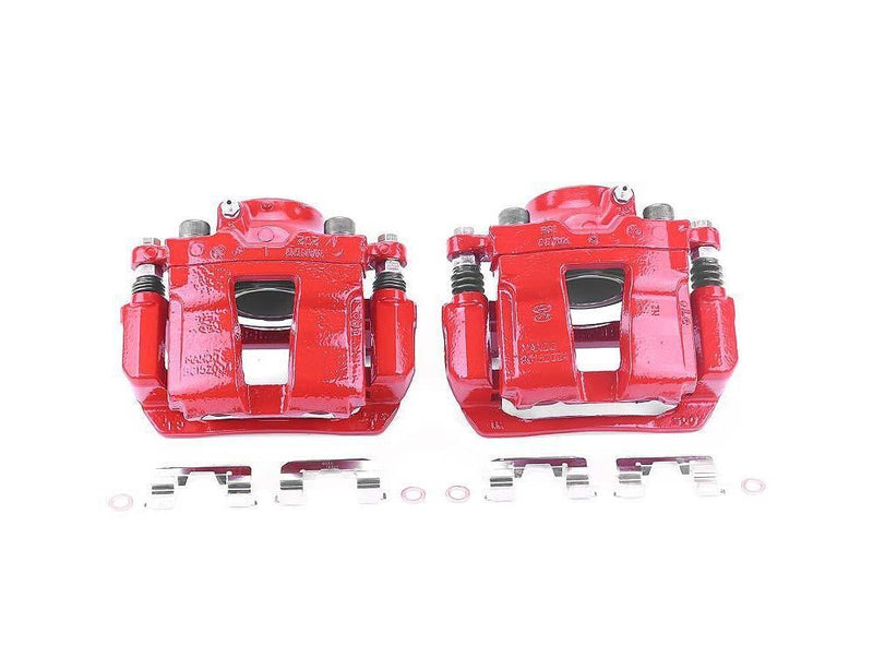 Caliper Red w/ Bracket Front Pair - Power Stop 2011-15 Hyundai Sonata