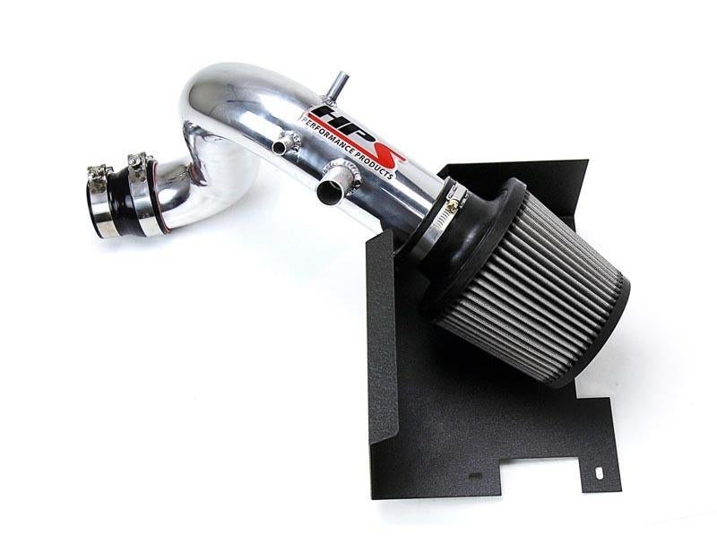 Short Ram Air Intake Air Intake Kit Incl. Heat Shield Polish - HPS Performance Products 2011-14 Hyundai Sonata