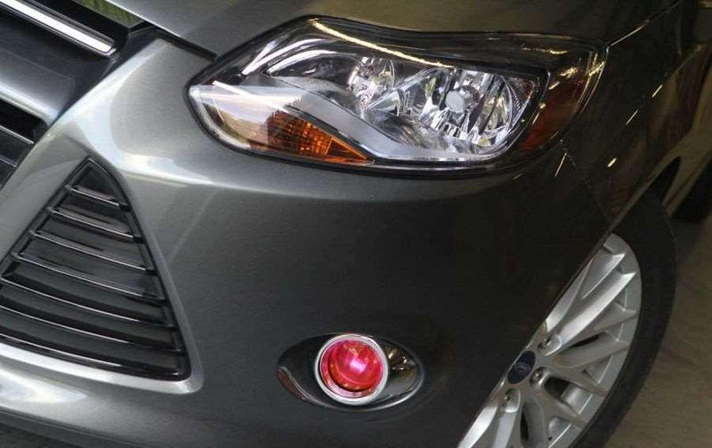 Fog Light Cover Pink - Lamin-X 2009-11 Hyundai Genesis Sedan