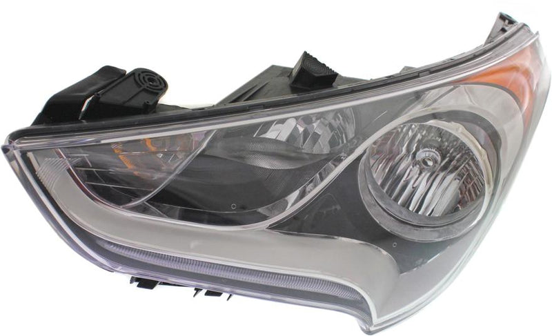 Headlight Left Single Clear W/ Bulb(s) - Replacement 2012-2017 Veloster