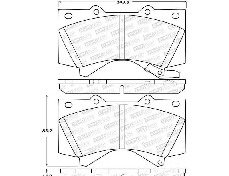 Brake Pad Rear - StopTech 2008-10 Hyundai Sonata  and more